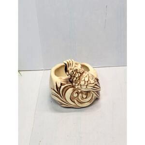 Vintage Shawnee Pottery Bird Planter 523 MCM Parrot Cockatoo Ceramic Flower Pot